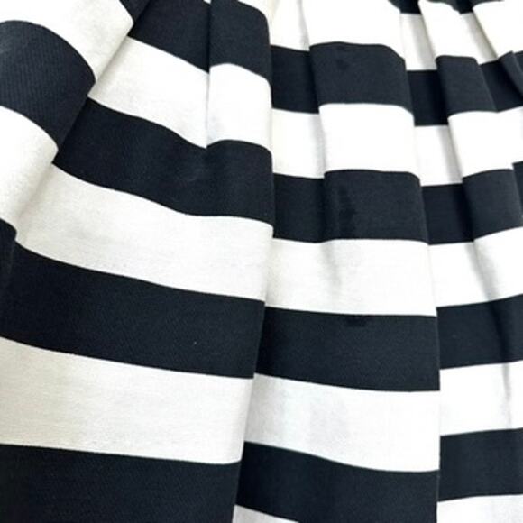 ASOS Blue White Striped A-Line Midi Skirt UK 8 US 4 Cotton Nylon Preppy Classic - Picture 3 of 6